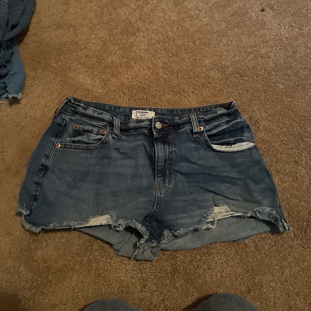 Denizen from Levi's Distressed Blue Jean Shorts